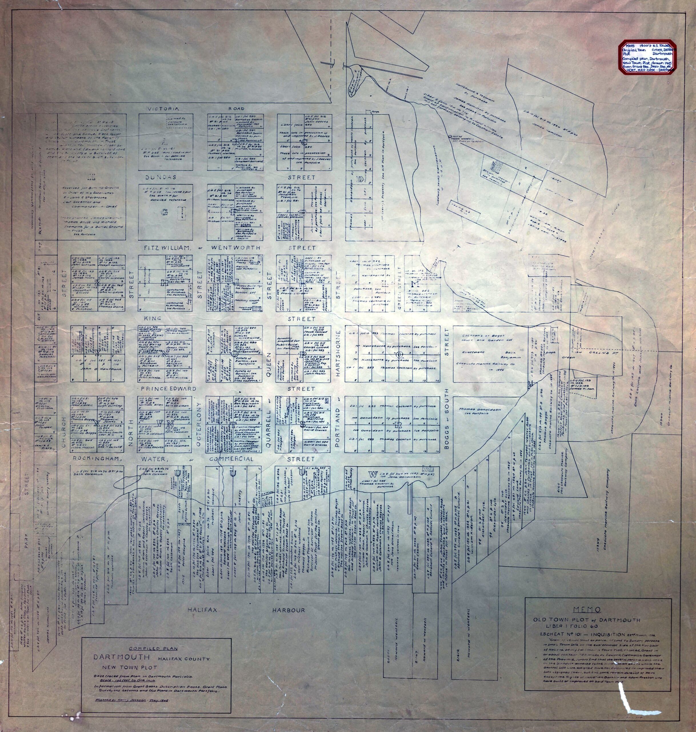 1784 dartmouth town plot